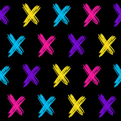 Abstract seamless pattern. Modern swatch background for birthday card, kids party invitation, wallpaper, holiday wrapping paper, shop sale poster, fabric, bag print, t shirt, workshop advertising