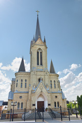 Fototapeta na wymiar The Lutheran Church in Lutsk. Sights of Ukraine.