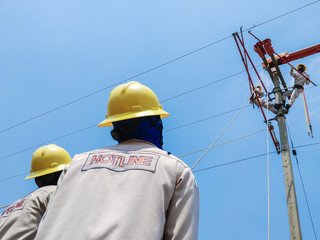 The power lineman and power outages.