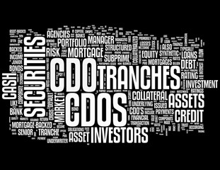 Fototapeta premium CDO – Collateralized Debt Obligation concepts