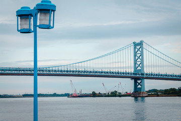 Bridge leading to New Jersey from Philadelphia Pennsylvania