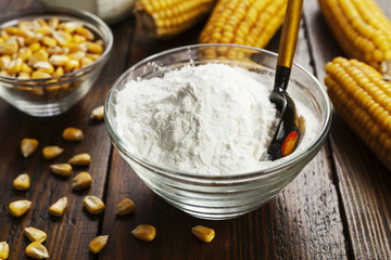 Starch and corn cob
