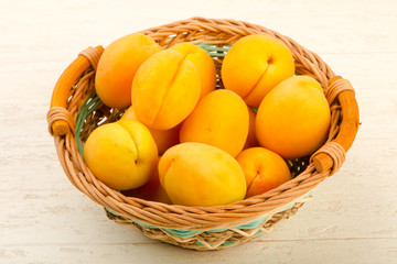 Ripe sweet apricots