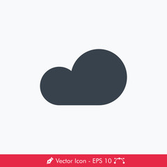 Cloud (Cloudy Weather) Vector Icon