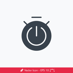 Stopwatch (Chronometer) Vector Icon