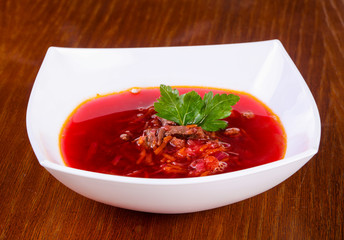 Russian borcht soup