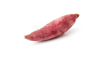 Sweet potato isolated on white background