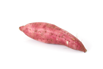 Sweet potato isolated on white background