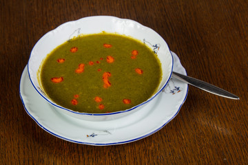 Zucchini cream soup