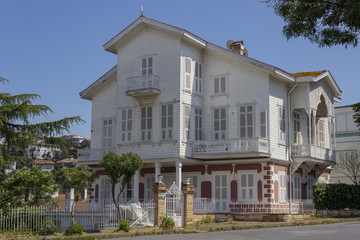 Fototapeta na wymiar Old Historic village in Buyukada, Istanbul - Turkey