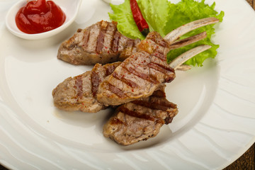 Grilled lamb