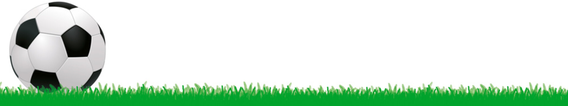 Simple standard football with grass as a design element