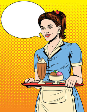 930 BEST Vintage Diner Waitress IMAGES, STOCK PHOTOS & VECTORS | Adobe Stock