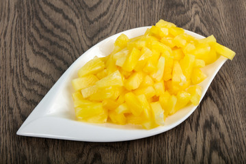 Canned pineapple