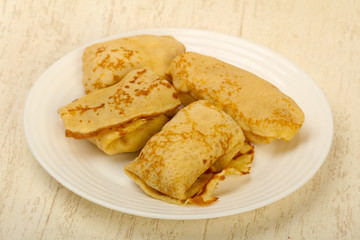 Pancakes with meat