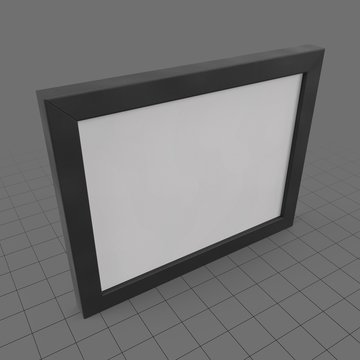 Wide hanging picture frame