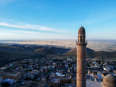 Minaret of Grans (Ulu) Mosque in Mardin and Mesopotamia