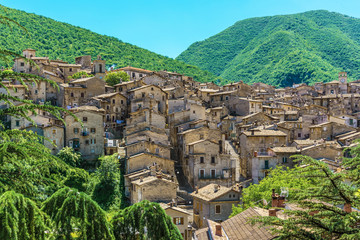 Scanno (Abruzzo, Italy) - The medieval village of Scanno, plunged over a thousand meters in the...