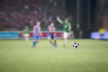 Blurred athletes Thailand national football team