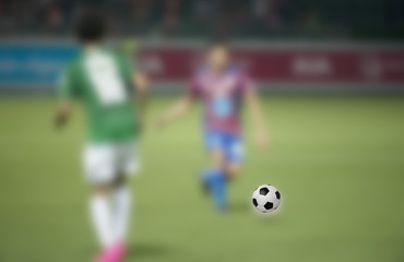 Blurred athletes Thailand national football team