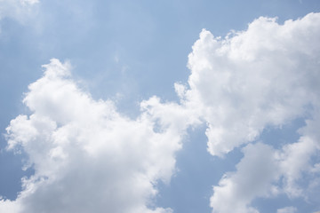 Naklejka na ściany i meble Blue sky with clouds natural view,