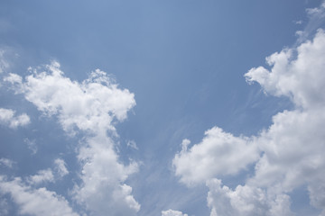 Blue sky with clouds natural view,
