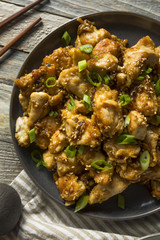 Homemade Sesame Chicken and Rice