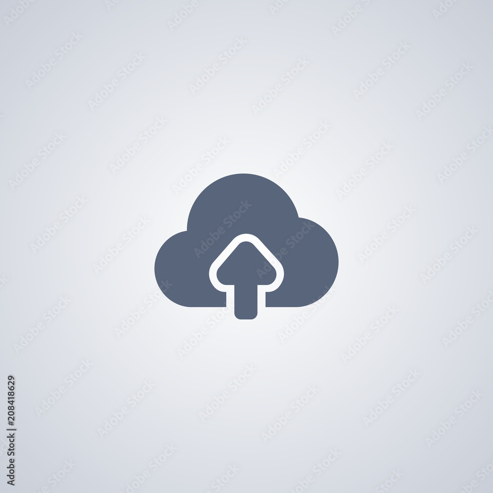 Poster uploading icon, uploading to the server icon