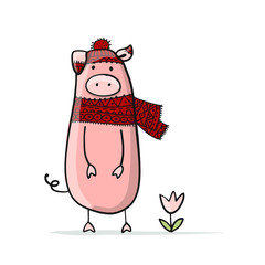 Cute piggy for your design