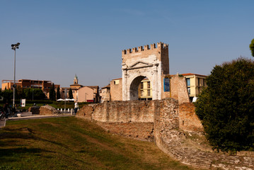 Obraz premium Ancient Roman Arch of August, Rimini, Italy