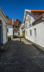 Fototapeta na wymiar Old Town Stavanger, Norway