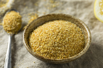 Raw Dry Organic Lemon Rind Zest