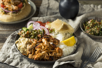 Homemade Doner Kebab Plate