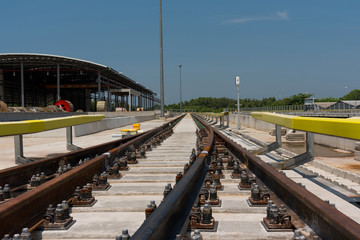 railway track, Construction of railway tracks, railway turnout