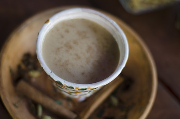 Indian tea masala with spices