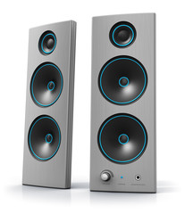 Desktop computer audio stereo speakers