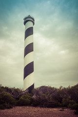 Lighthouse from ibiza Island, Spain. Far del Moscarter named.