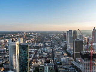 Frankfurt skyscrapers in the city