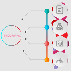 Set of business and finance icons.Trendy flat line icon pack .Ve