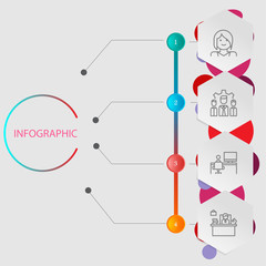 Set of business and finance icons.Trendy flat line icon pack .Ve