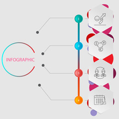 Set of business and finance icons.Trendy flat line icon pack .Ve