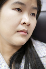 Head Shot Portrait of Young Asian Woman