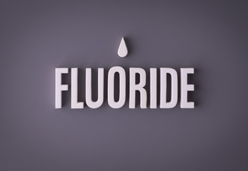 Fluoride sign lettering