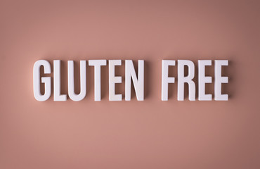 Gluten free sign lettering