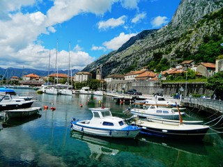 Fototapeta na wymiar View of Boka Kotorska Bay, Montenegro