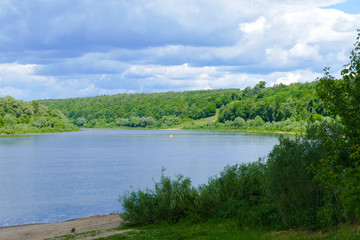 Fototapeta premium summer river in Russia