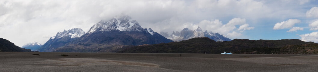 panorama of torres del paine, chile