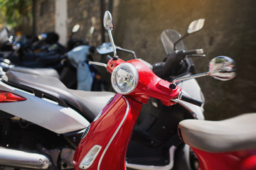 Fototapeta premium vintage scooter