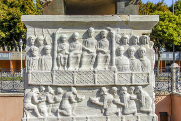 Istanbul, Turkey, 1 September 2007: The Obelisk of Theodosius 