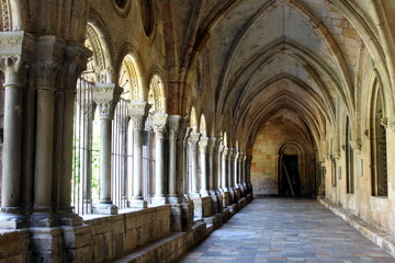 Cloister of the Cathedral of Tarragona in Catalunya, Spain